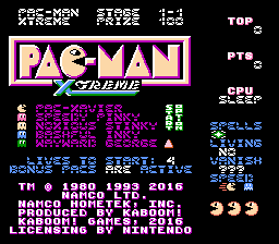 Pac-Man Xtreme Title Screen